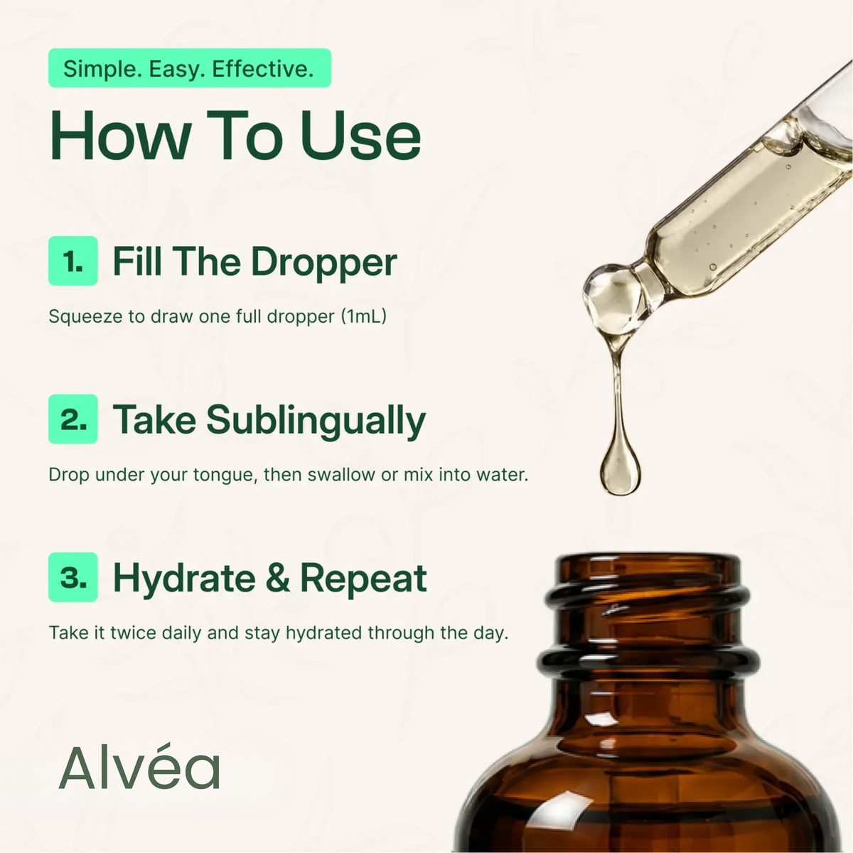 Alvéa Flow — Lymphatic Drainage Drops